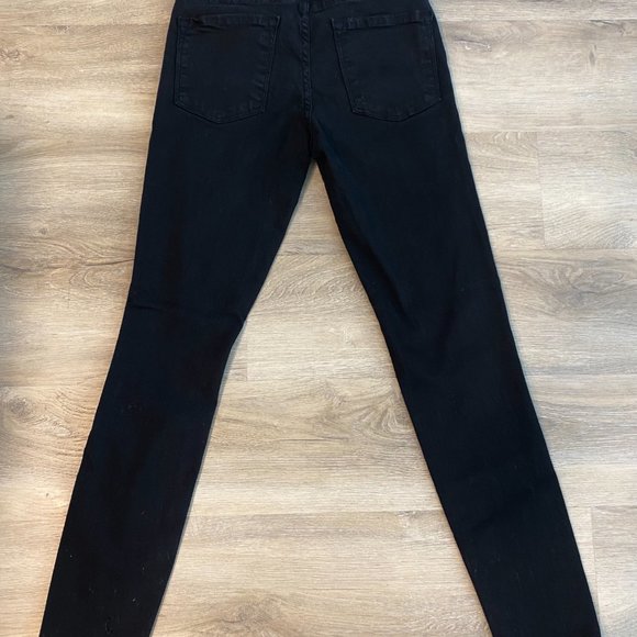 FRAME Black Ripped Skinny Jeans Size 25 - Picture 3 of 3
